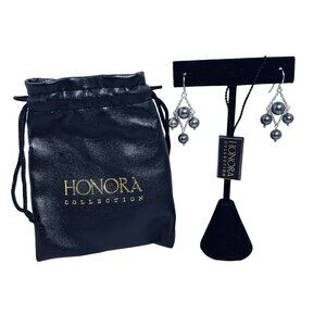 Honora Collection Sterling Silver Cultured Freshwater Pearl Dangle Earrings 5982